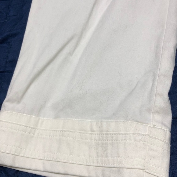 RQT White Wide-Leg capris, size 19- 98% cotton 2% spandex- nice made pants - Picture 2 of 10